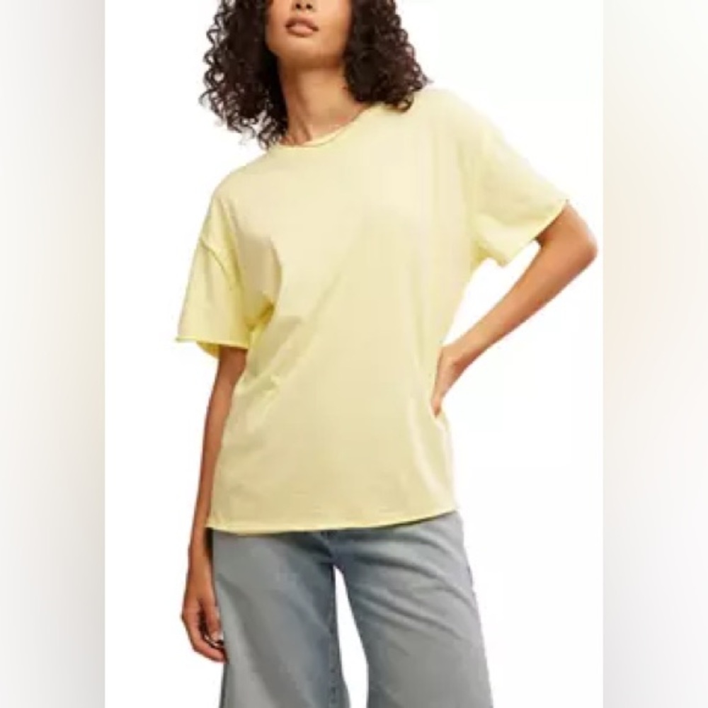 We the Free Nina Tee in Butter Yellow